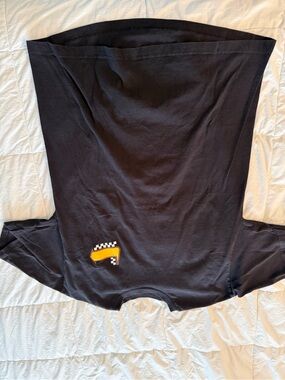 Vans Black Tee with Yellow Printed Interior Graphic